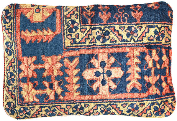 Unikat Vintage Berber Kissen  aus Wolle 60 x 40 cm  inkl. Kissenfüllung  / BKS 02